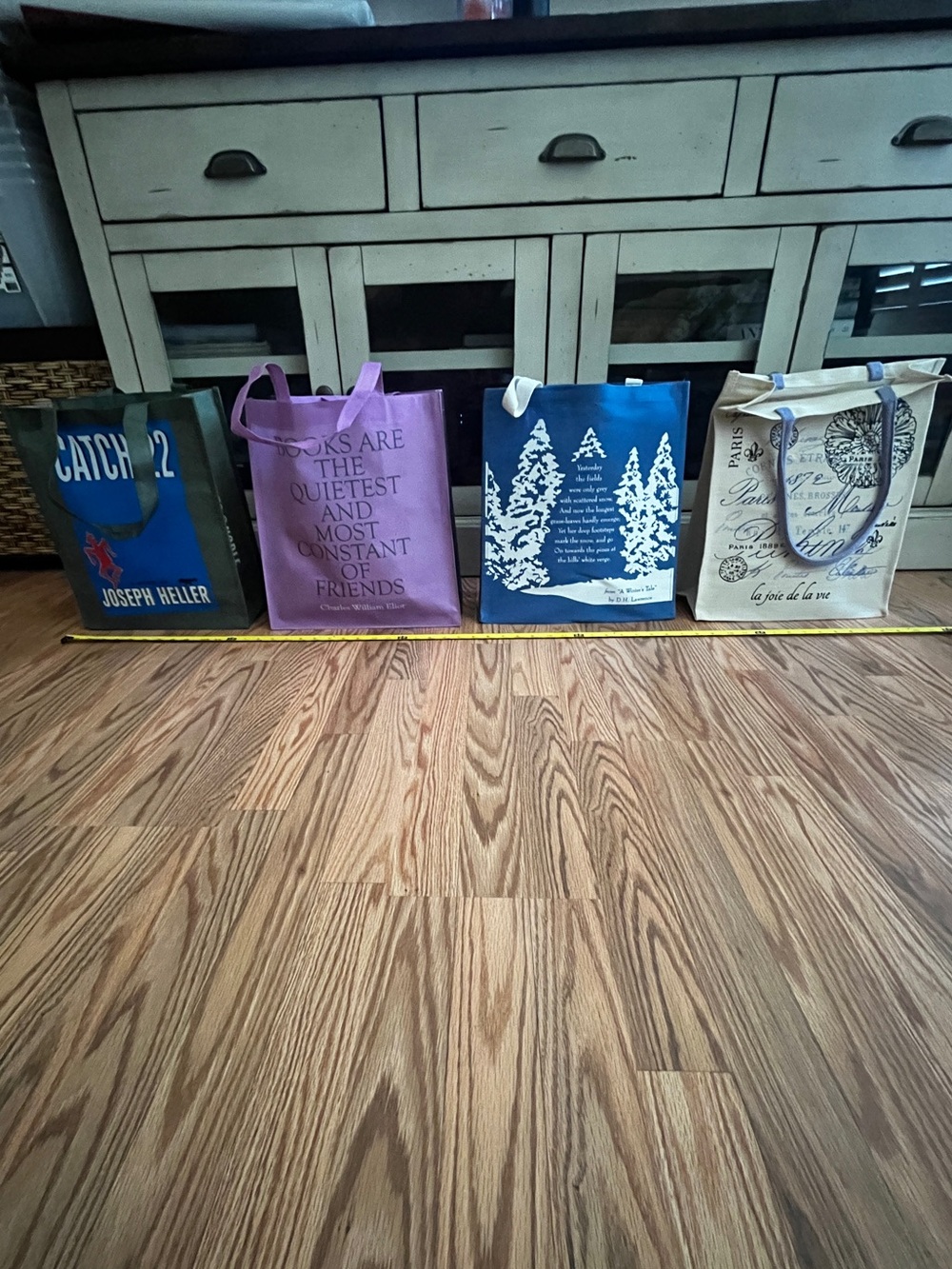 Lot of 4 Large Shopping Tote Bags - NWT
